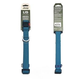 New Jeep Slick Rock Rubber Dog Collar Waterproof Hydro Blue‎ Large 18-26"